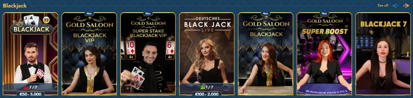 Casea Casino live blackjack spellen
