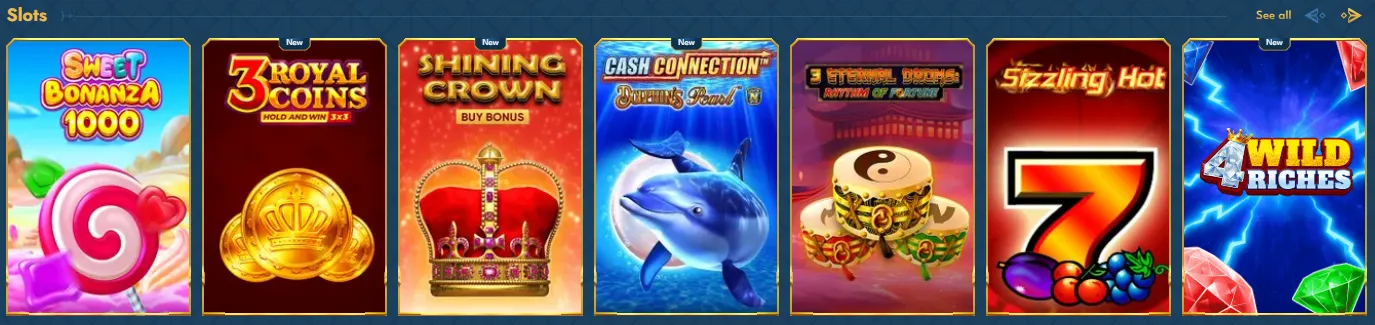 Casea Casino slots lobby