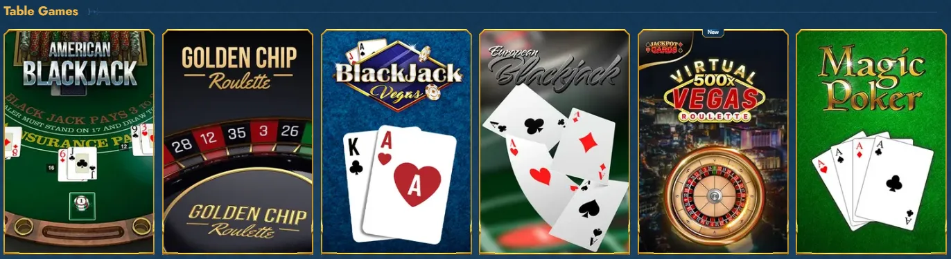 Casea Casino table games